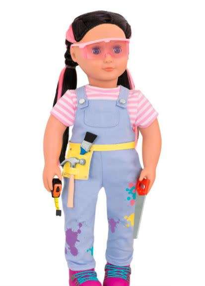 Our Generation Pro 18inch Doll Woodworker Ananda