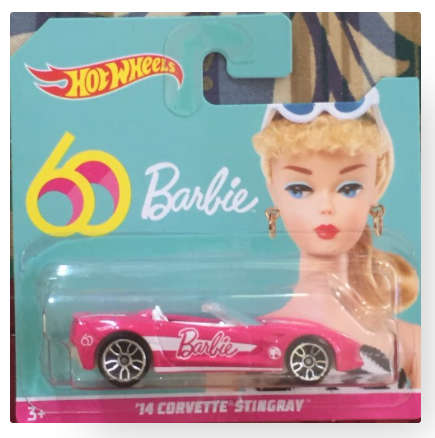 Hot Wheels 14 Corvette Stingray Barbie
