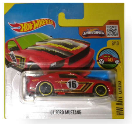 Hot Wheel 07 Ford Mustang (2016 Model)
