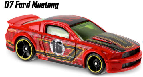 Hot Wheel 07 Ford Mustang (2016 Model)