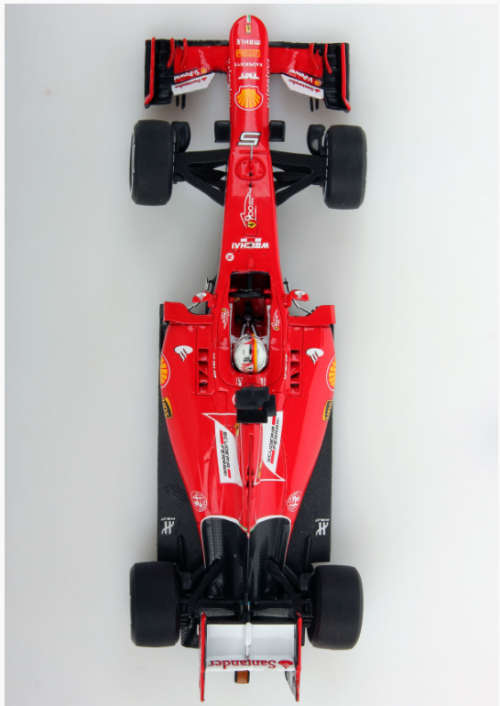 Formula One 2015 F1 Ferrari SF15T Racing Signed By Kimi Raikkonen and Sebastian Vettel Bburago 1:43