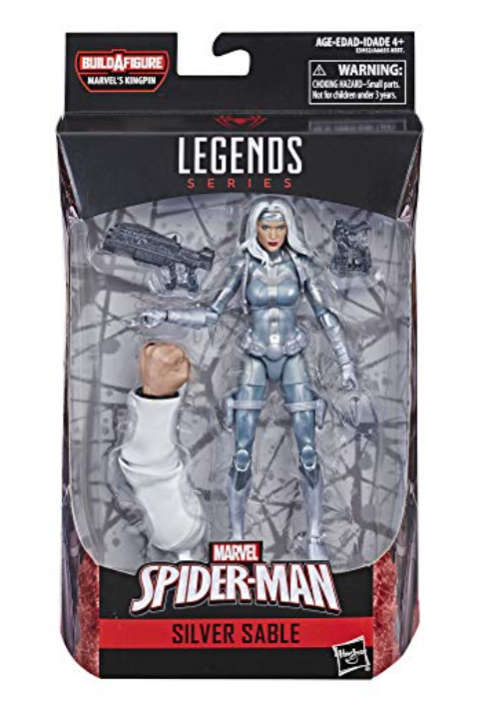 SPIDER-MAN Marvel Legends 6 INCH Action Figures WAVE 11 - SILVER SABLE