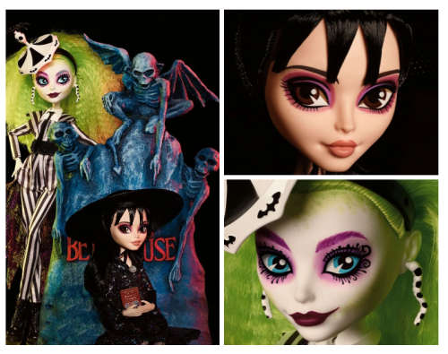 Beetlejuice and Lydia Deetz Monster High Skullector Doll 2-Pack Collectors Limited Edition