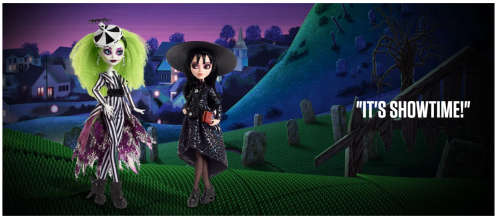 Beetlejuice and Lydia Deetz Monster High Skullector Doll 2-Pack Collectors Limited Edition