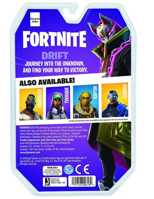 Fortnite Solo Mode Core Figure Pack, Drift