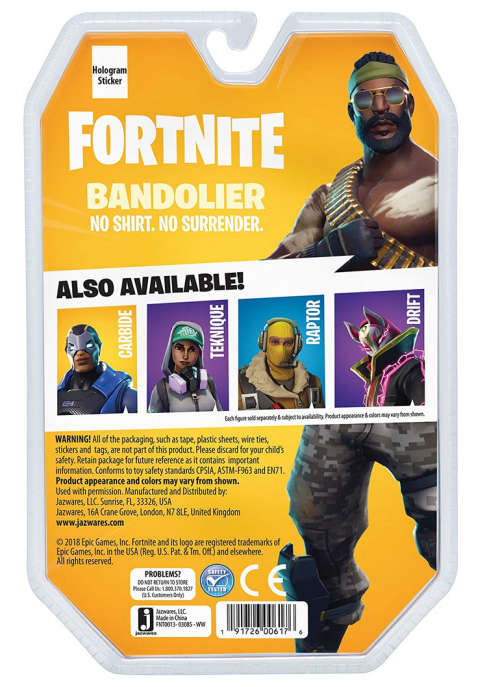 Fortnite Solo Mode Core Figure Pack, Bandolier