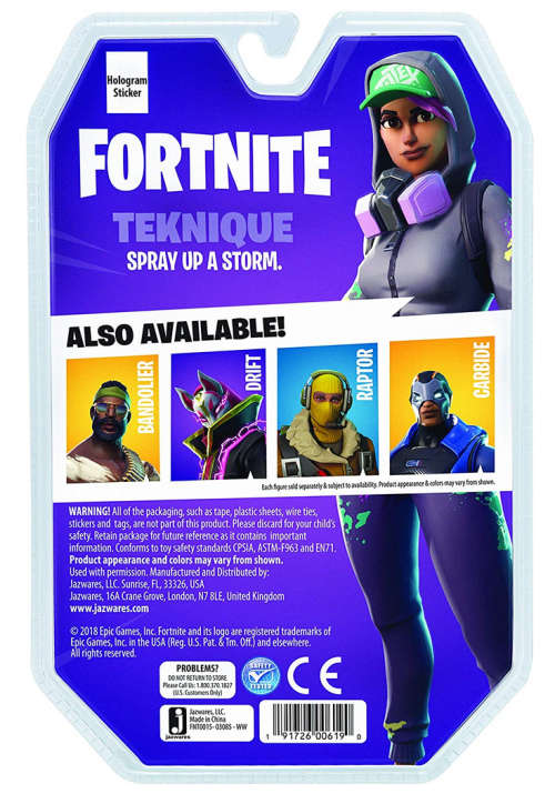 Fortnite Solo Mode Core Figure Pack, Teknique