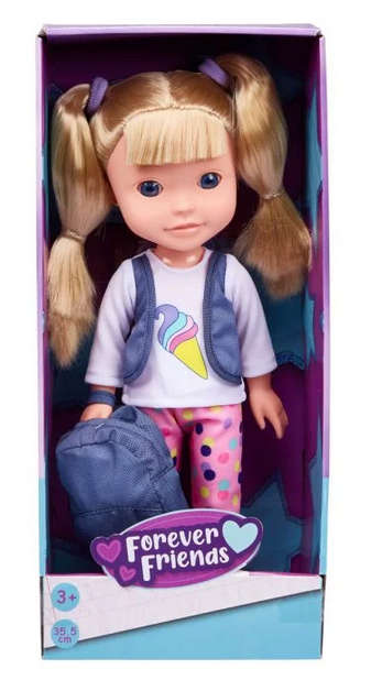 Forever Friends 14 Inch (35.5 cm) Doll With Backpack