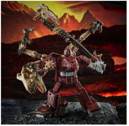 Transformers Generations War for Cybertron: Kingdom Deluxe WFC-K7 Paleotrex Fossilizer Action Figure