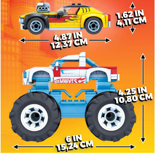 Mega Construx Hot Wheels Rodger Dodger & Hot Wheels Racing Construction Set