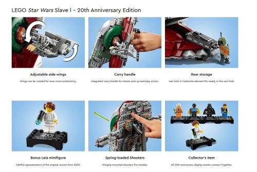 LEGO 75243 Star Wars Slave l  20th Anniversary Edition