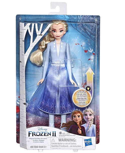 Disney Frozen Elsa Magical Swirling Adventure Fashion Lights Up Collectible Doll
