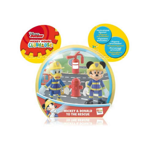 Mickey and Donald to The Rescue Fire Emergency Figures Mouse Clubhouse Set