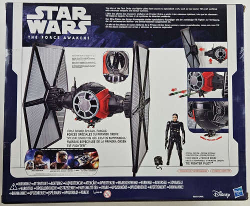 Star Wars Force Awakens Tie Fighter First Order Special Forces Hasbro Collectible (New)