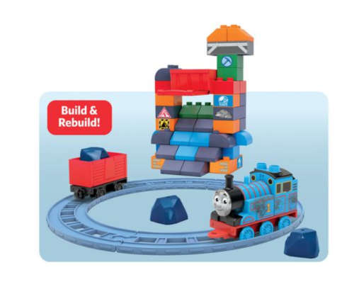 Mega Bloks Thomas & Friends Thomas at The Blue Mountain Coal Mines Collectible (60 Pieces)