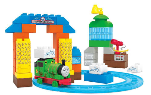 Mega Bloks Thomas and Friends Sodor Wash Down Playset Collectible (50 Pieces)