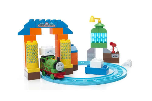 Mega Bloks Thomas and Friends Sodor Wash Down Playset Collectible (50 Pieces)