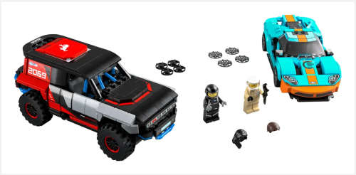 LEGO 76905 Speed Champions - Ford GT Heritage Edition and Bronco R