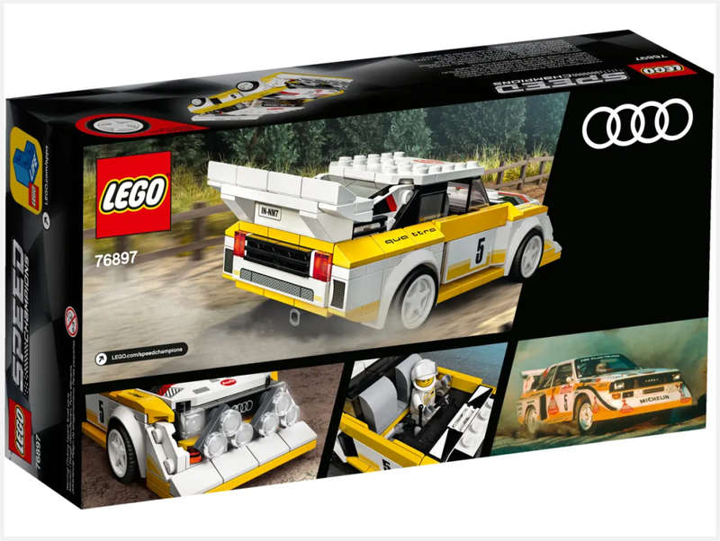 LEGO 76897 Speed Champions 1985 Audi Sport Quattro S1(Discontinued by Manufacturer 2020)Hard-to-find