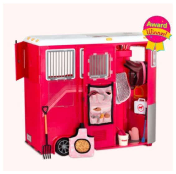 Our Generation Deluxe Mane Attraction Horse Trailer With Accessories