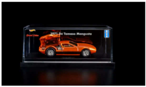 Hot Wheels RLC Special Edition 1971 DE Tomaso Mangusta (only 20,000 pieces manufactured)Hard-to-find