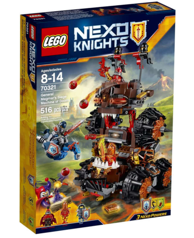 LEGO 70321 Nexo Knights General Magmar`s Siege Machine of Doom (Discontinued by Manufacturer 2016)