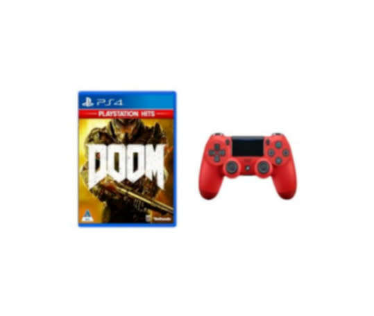 PS4 Dualshock Controller V2 + Doom (New)