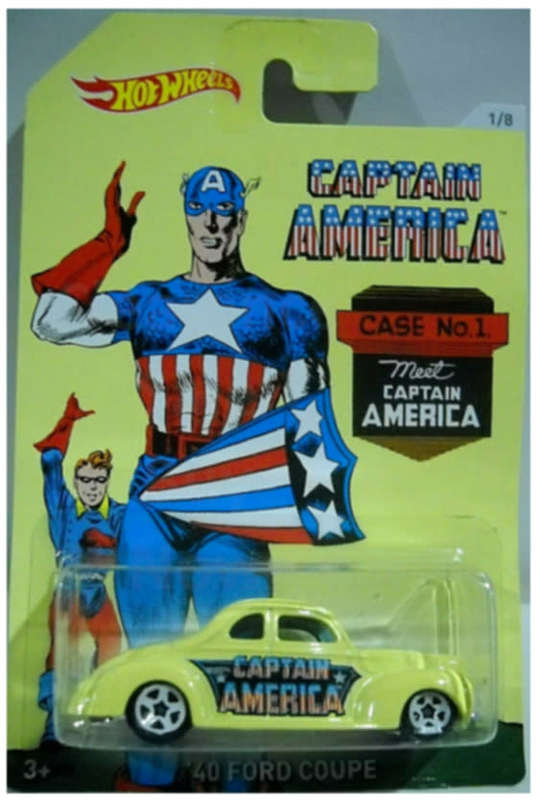 Hot Wheels Marvel 40 Ford Coupe Captain America