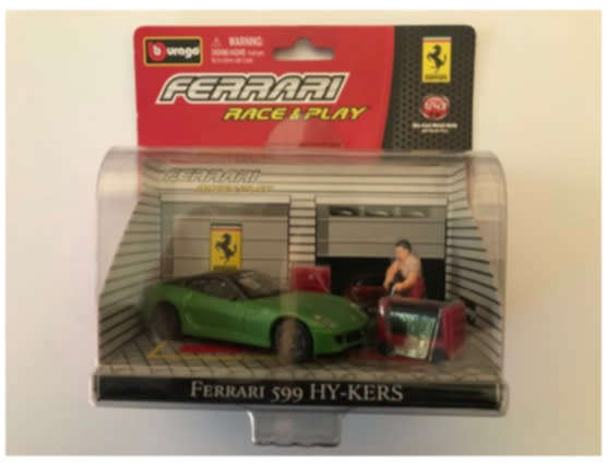 Bburago Ferrari Race and Play 1:43 Scale - Ferrari 599 HY-KERS