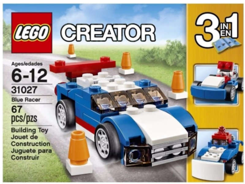 LEGO 31027 Creator Blue Racer  (Discontinued by Manufacturer 2015) Very Rare