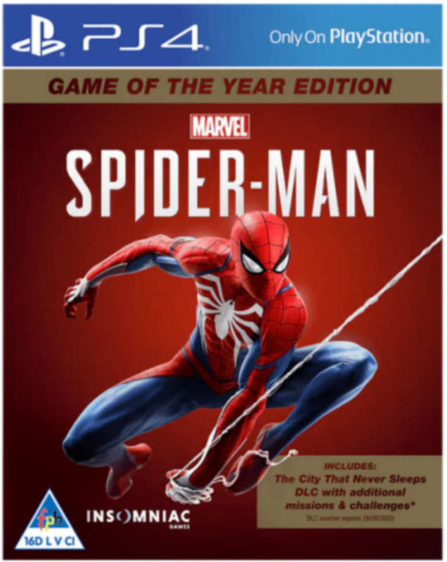 Marvels Spider-Man GOTY Game Of The Year Edition PS4 (New)