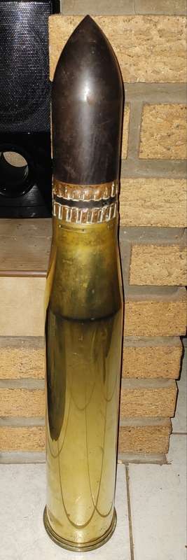 vintage artillery shell
