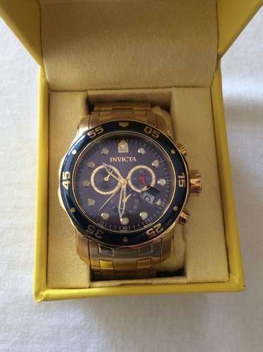 Men's Invicta 0073 gold-plated watch