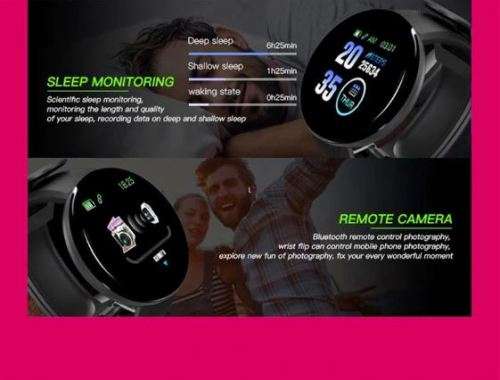 Bluetooth Fitness Smart Watch (Black)