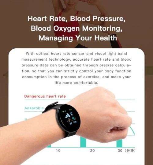 Bluetooth Fitness Smart Watch (Black)