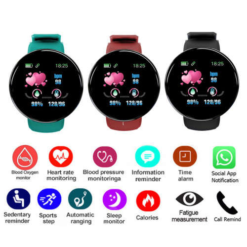 Bluetooth Fitness Smart Watch (Black)