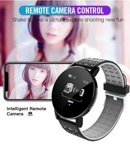 Bluetooth Fitness Smart Watch (Black / Green)