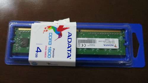 ADATA 4GB DDR3 1600MHZ (Packaging opened)