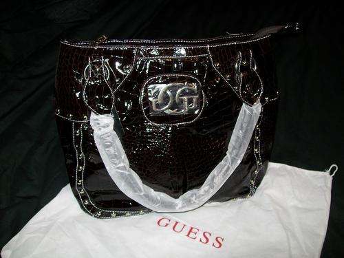 Guess Handbag (Stylish big black designer handbag)