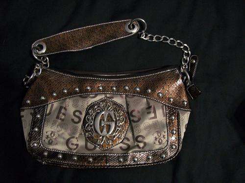 Guess Handbag (Stylish beige-brown designer handbag)