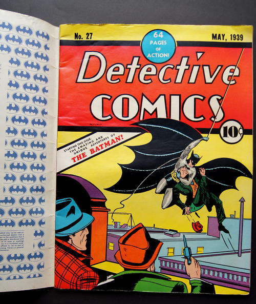 LIMITED 1974 EDITION OF THE 1st (1939) COMIC OF BATMAN - also see my similar 1st Superman comic