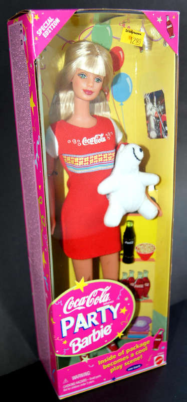 COCA COLA COKE PARTY BARBIE - SPECIAL EDITION DOLL SEALED IN BOX (also check out my other Coke items