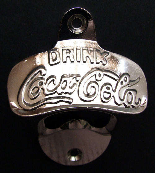 COCA COLA COKE WALL MOUNT BOTTLE OPENER