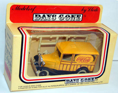 COCA COLA COKE LLEDO DIECAST COLLECTIBLE VAN - NEW IN BOX - 1980's