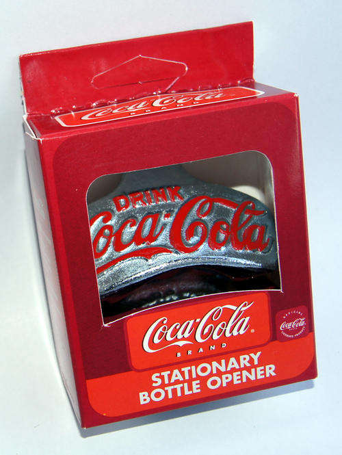 NEW COCA COLA COKE WALL MOUNT BOTTLE OPENER - LICENSED COKE ITEM SEALED IN BOX