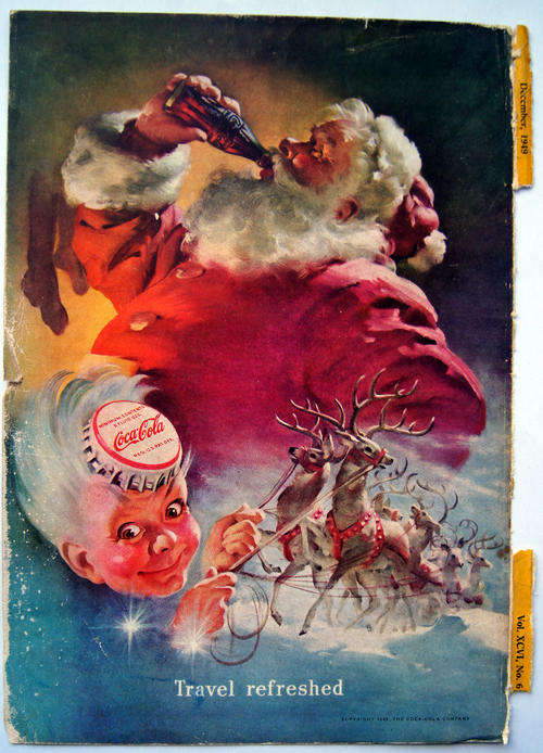 ORIGINAL VINTAGE COCA COLA COKE AD FROM 1949 - over 60 years old!