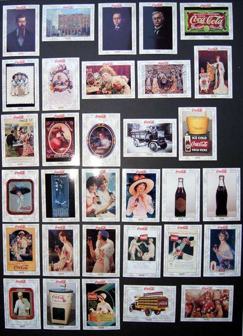 COCA COLA COKE HIGH QUALITY COLLECTORS TRADING CARDS FROM 1993 - SERIES 1 - FULL SET OF 100 CARDS