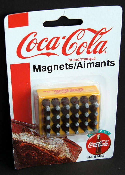 COCA COLA COKE 3D FRIDGE MAGNET - SEALED ON CARD - From 1998