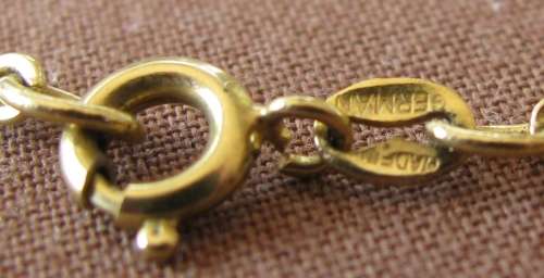 ROLLED GOLD NECKLACE / CHAIN MADE IN GERMANY