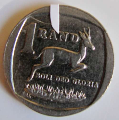 ERROR ONE RAND COIN REPUBLIC OF SOUTH AFRICA  ROTATED DIE